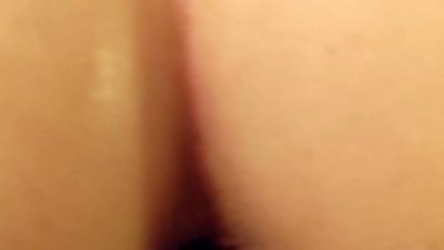 POV MILF Getting fucked from behind, ass filled and cums with throbbing vagina