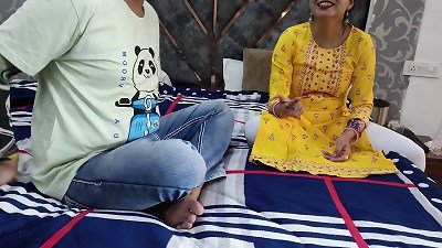 Desiararabhabhi - Step sista ke sath Stone paper Game, winner takes Advantage clear hindi Voice lovemaking video